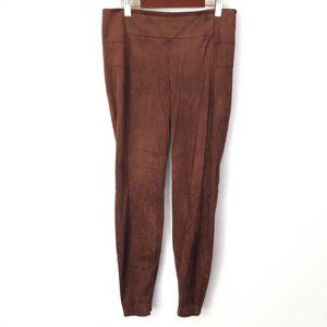 Sundance Luxe Dreams Faux Suede Leggings Cognac 4